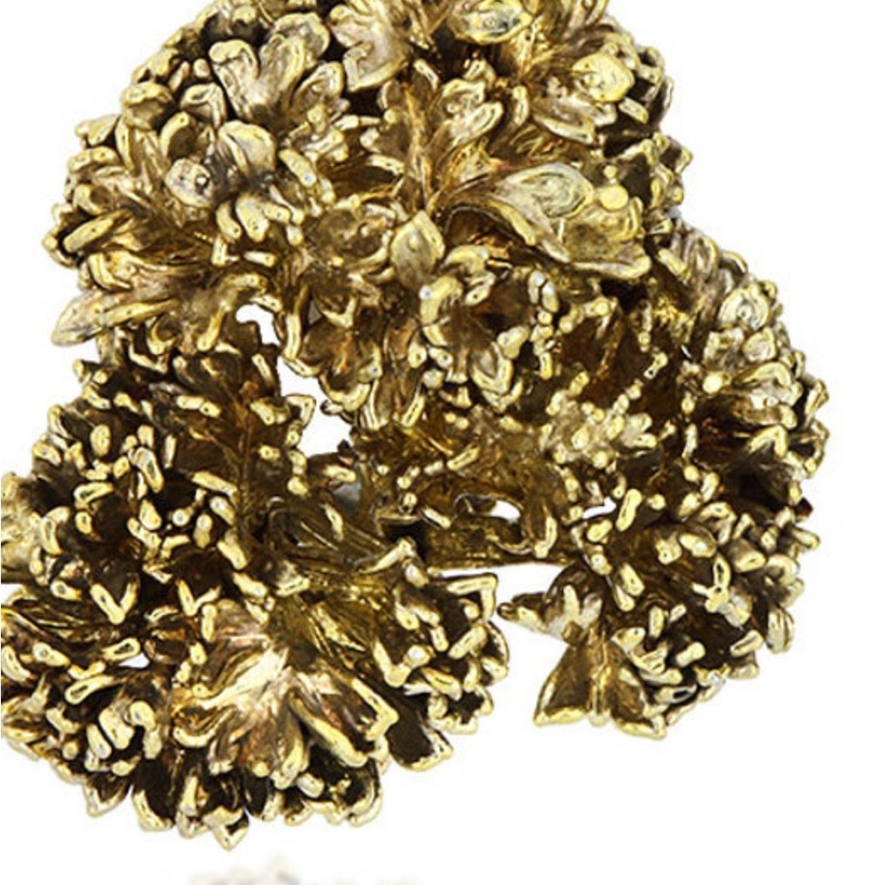 Vintage Flora Danica Eggert Elegant 22k Vermeil Gold over 925 silver Earrings